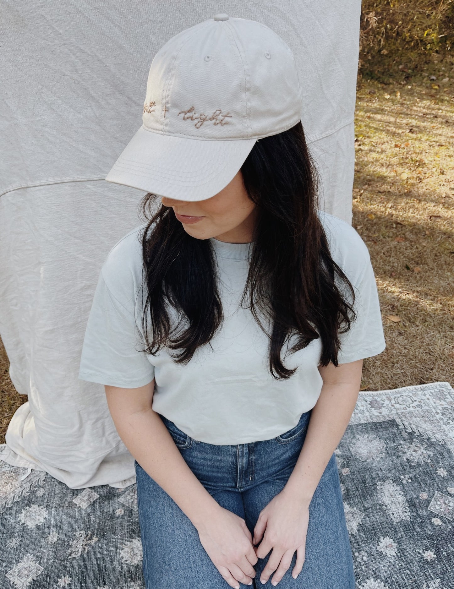 Salt + Light Embroidered Hat