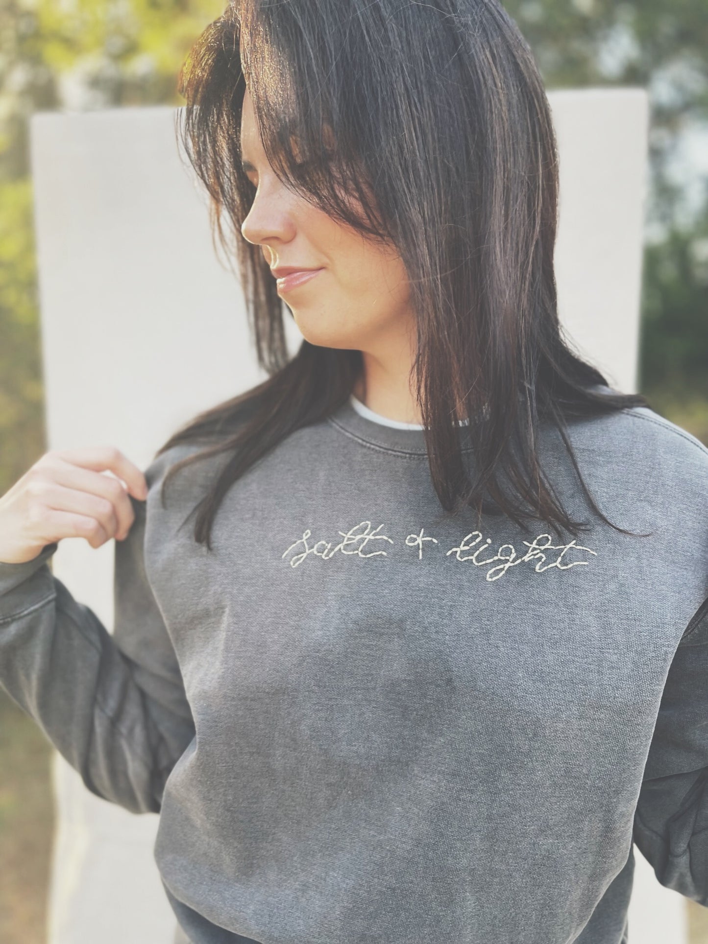 Salt + Light Embroidered Crewneck