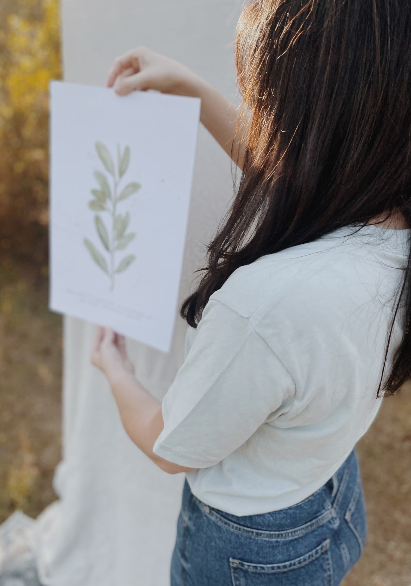 Olive Leaf Watercolor Print