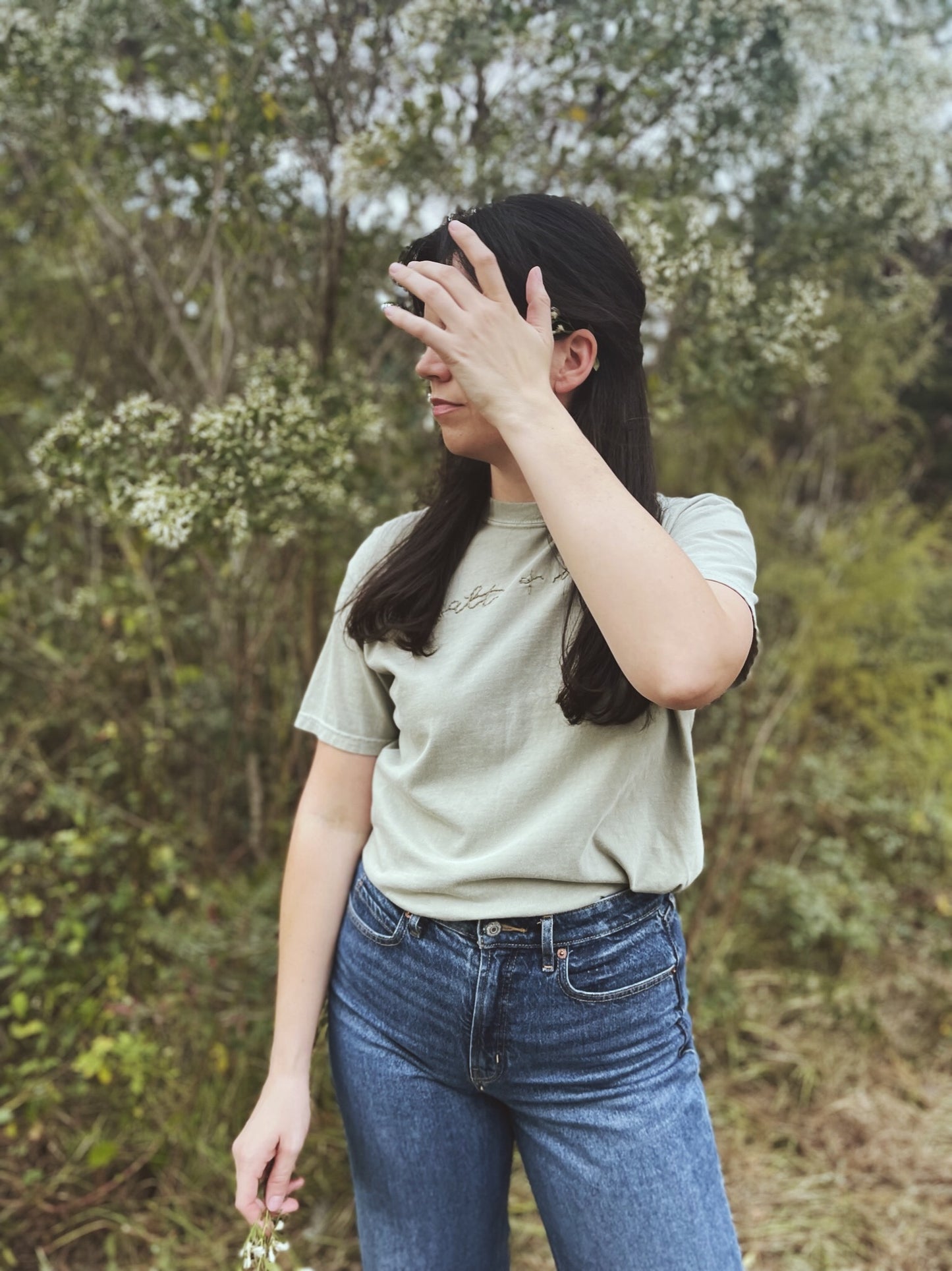 Salt + Light Embroidered T-shirt