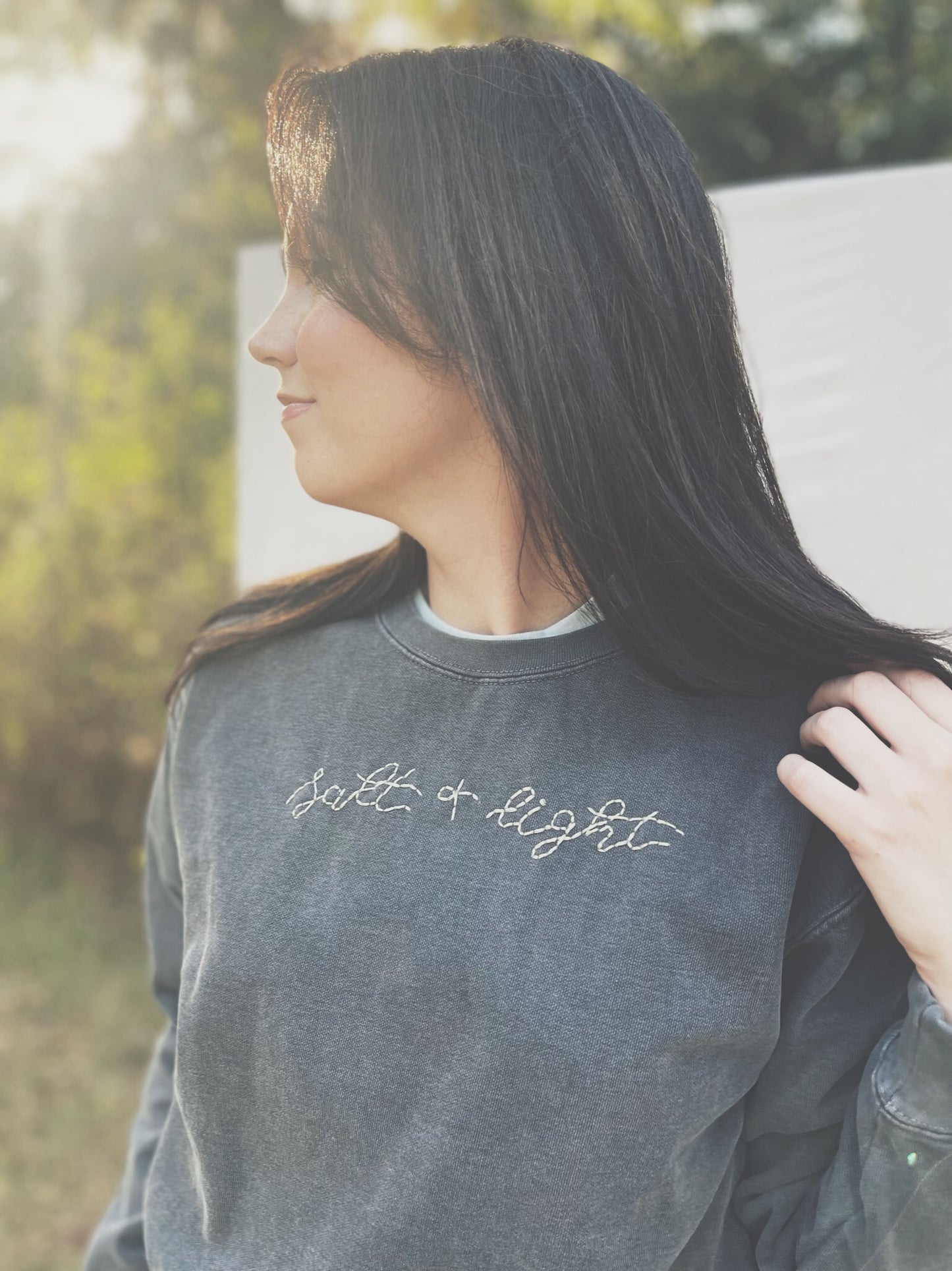 Salt + Light Embroidered Crewneck