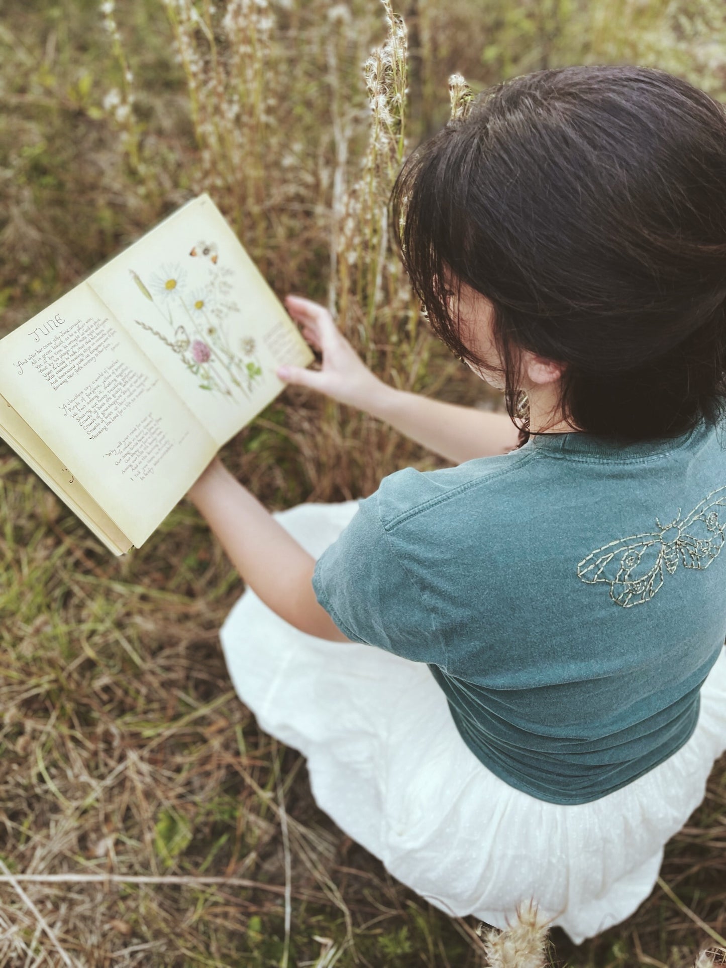 Moth Embroidered T-shirt