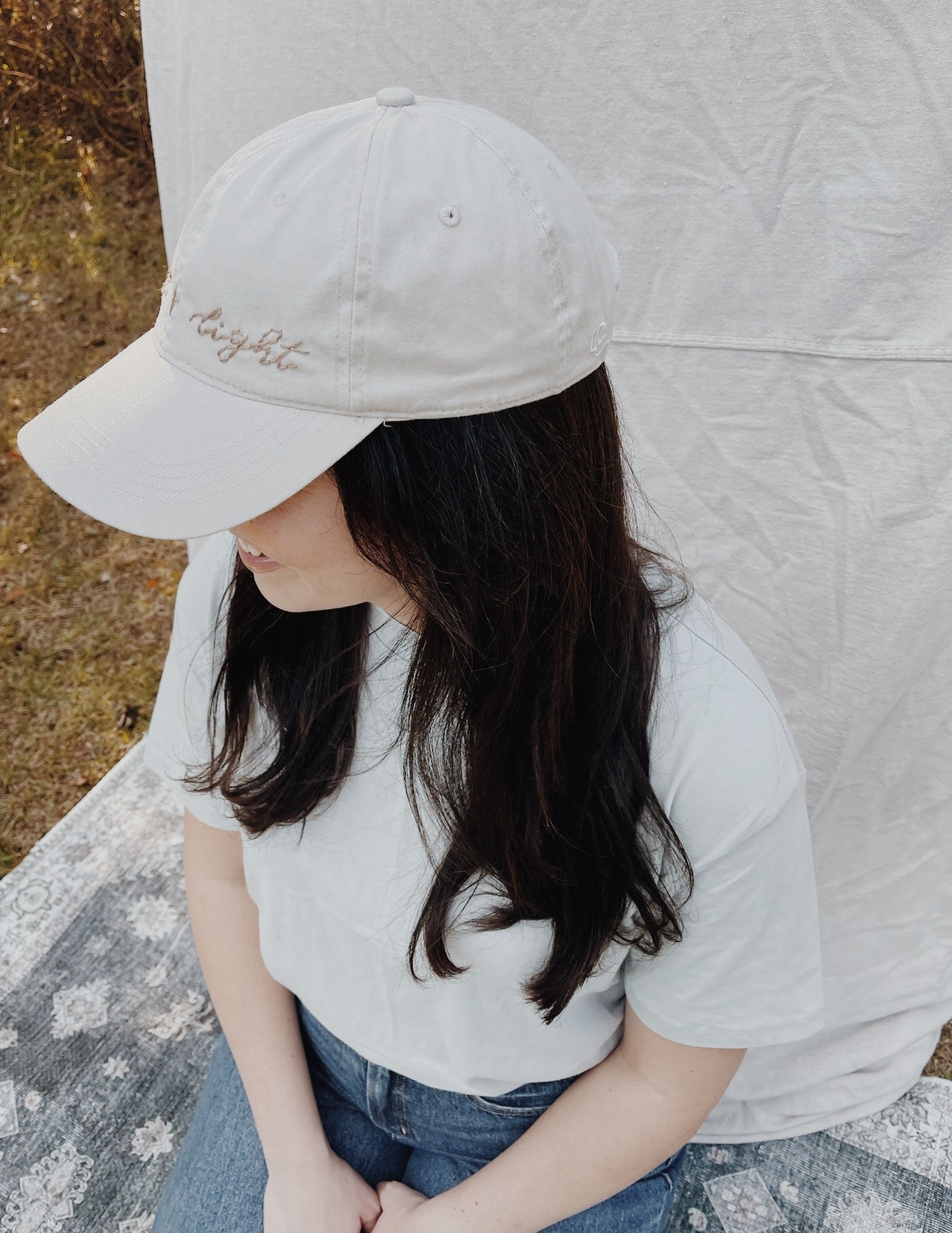 Salt + Light Embroidered Hat