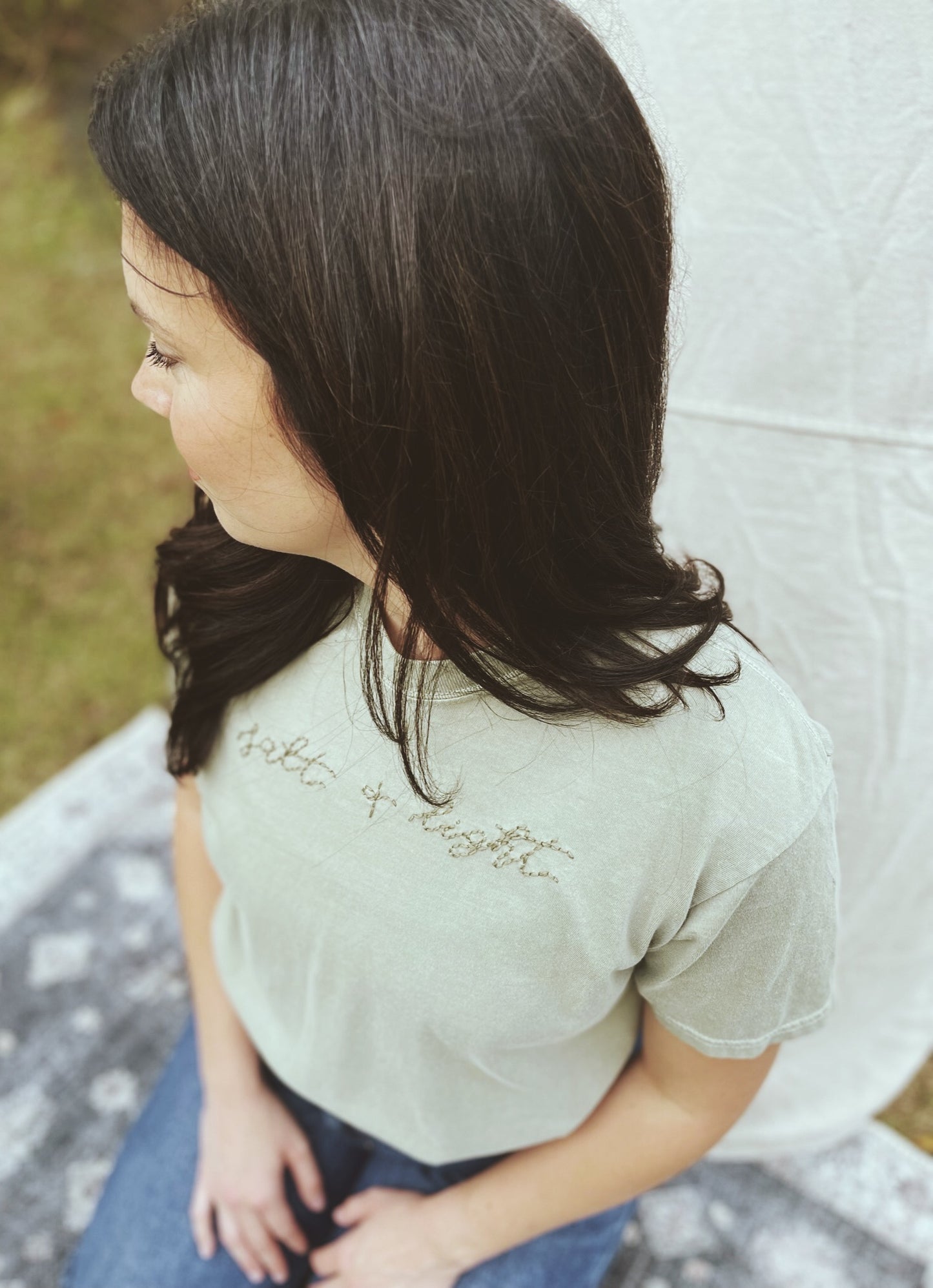 Salt + Light Embroidered T-shirt