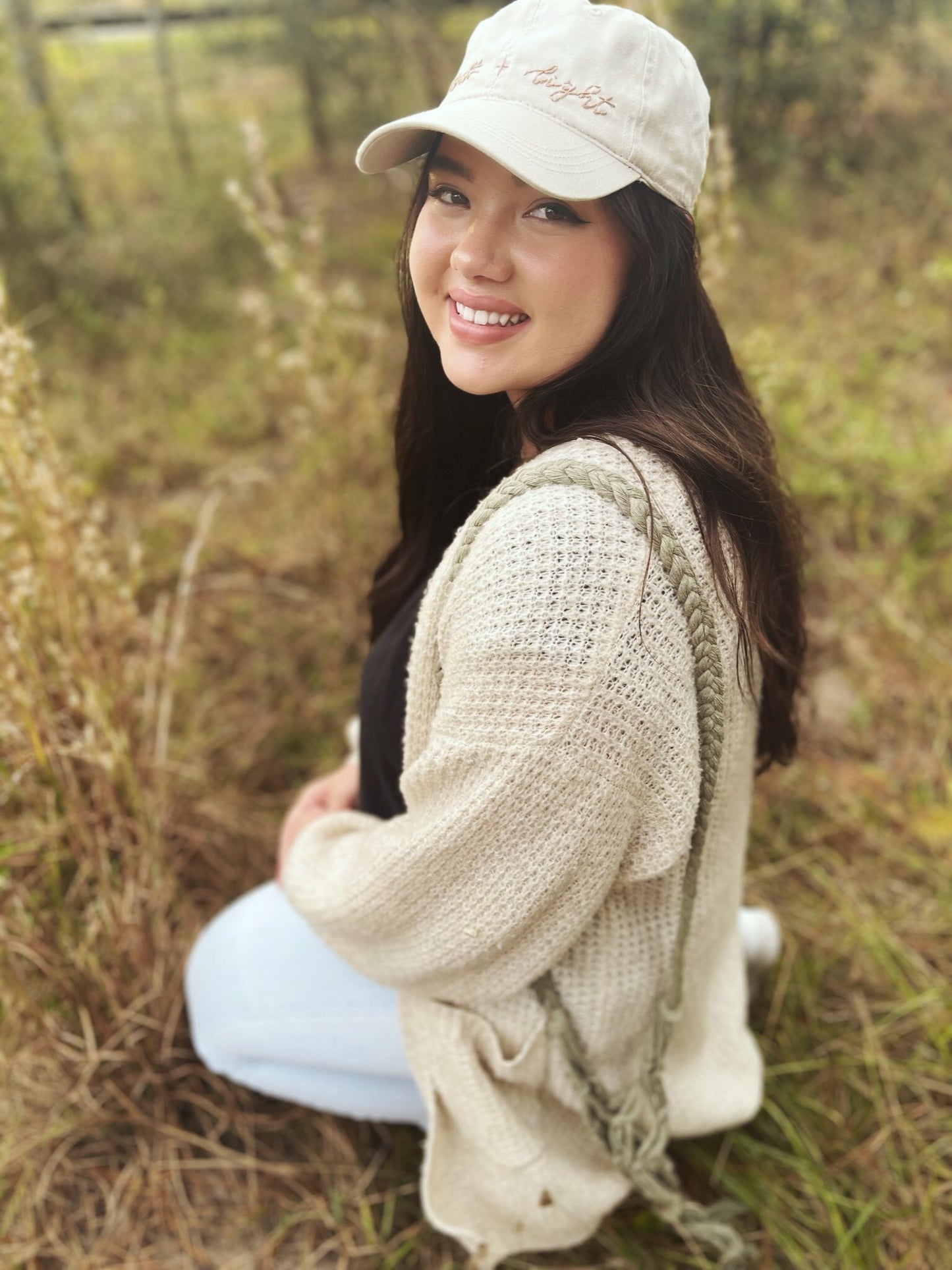 Salt + Light Embroidered Hat