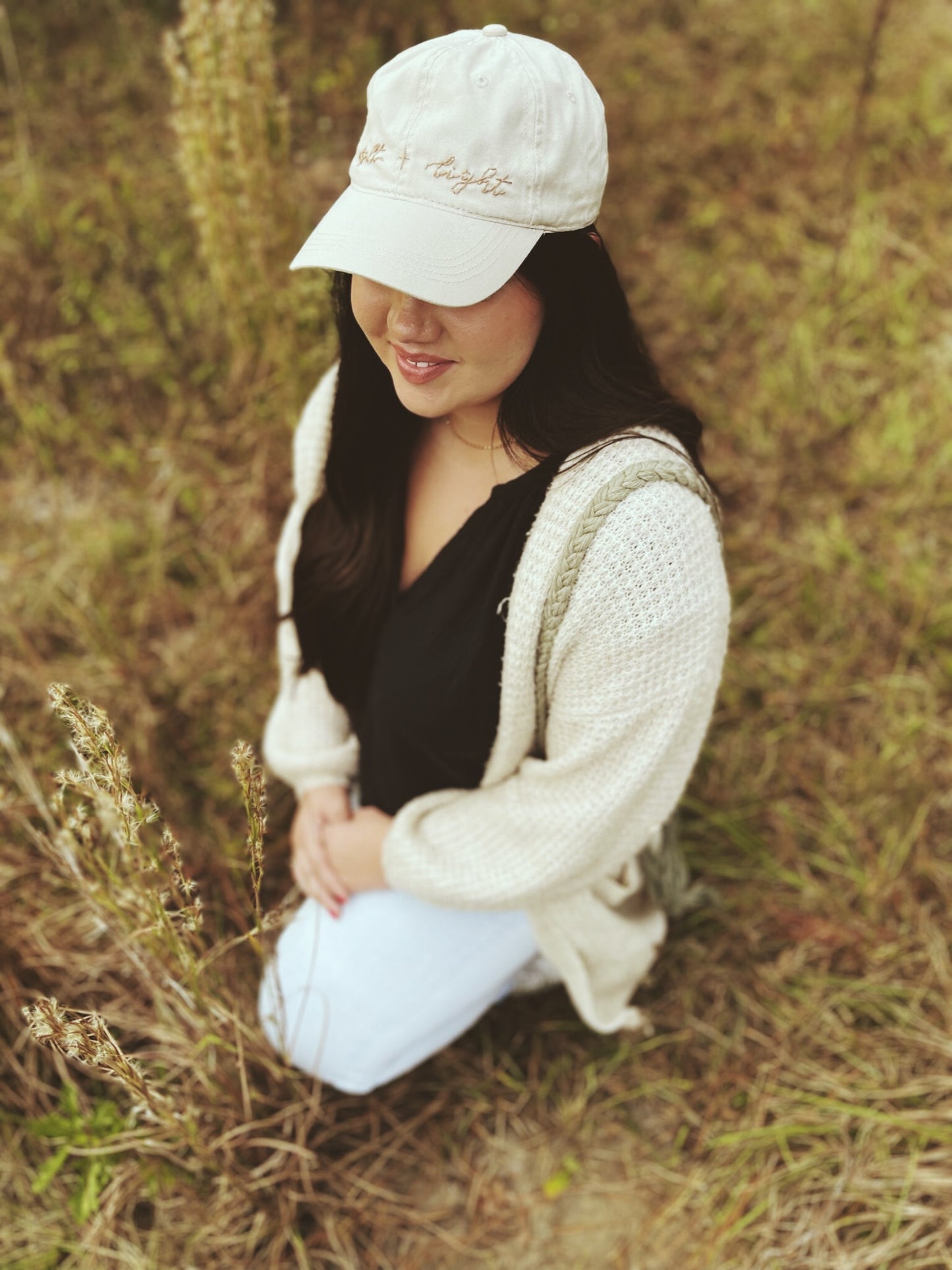 Salt + Light Embroidered Hat