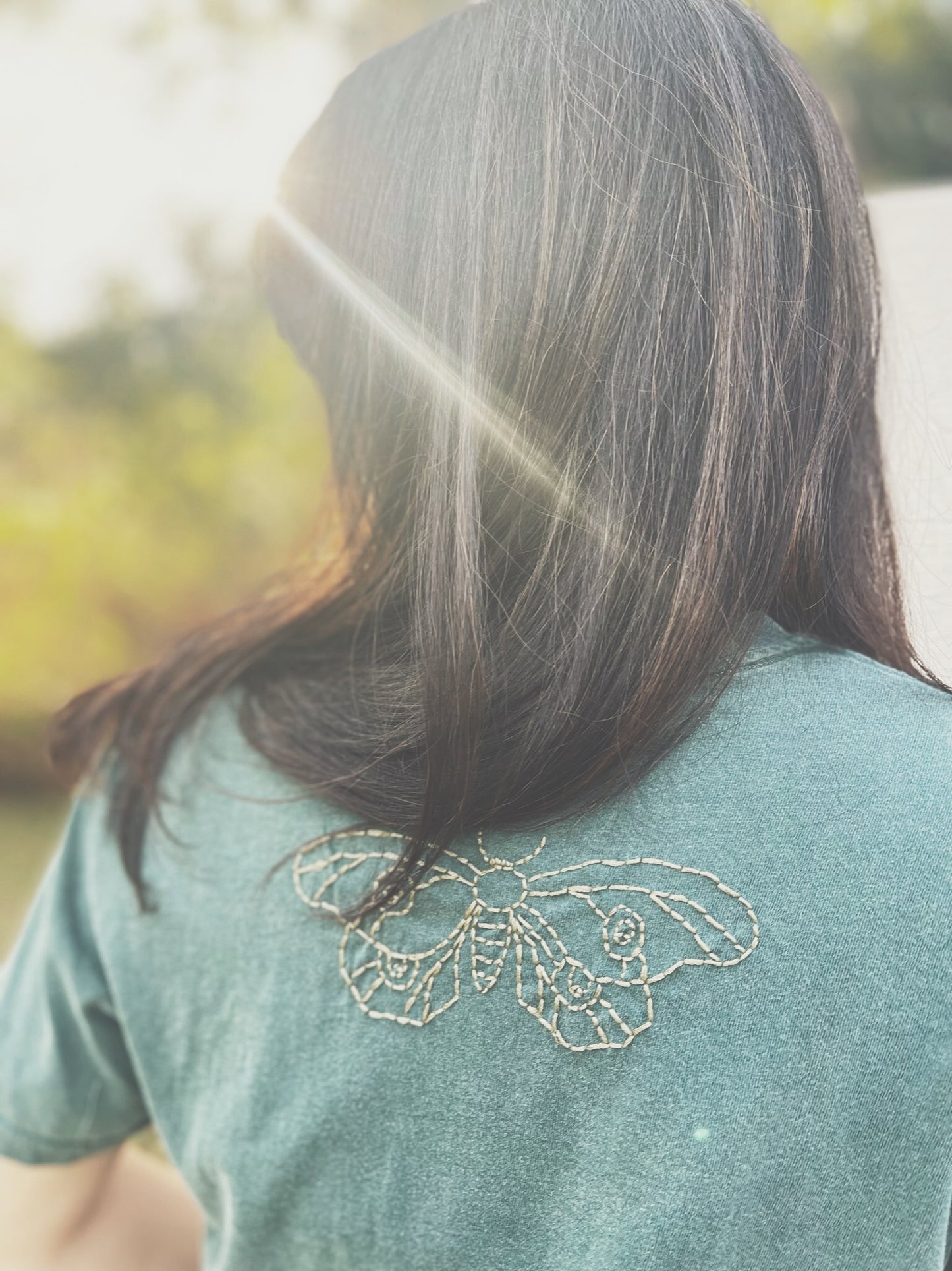 Moth Embroidered T-shirt