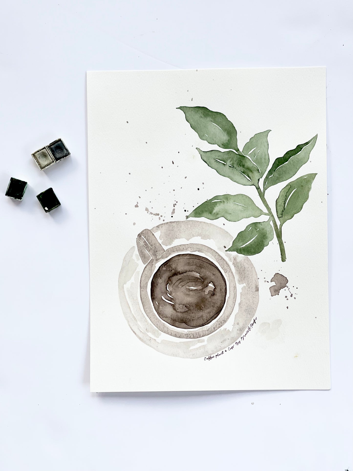 Coffee Love Watercolor Print