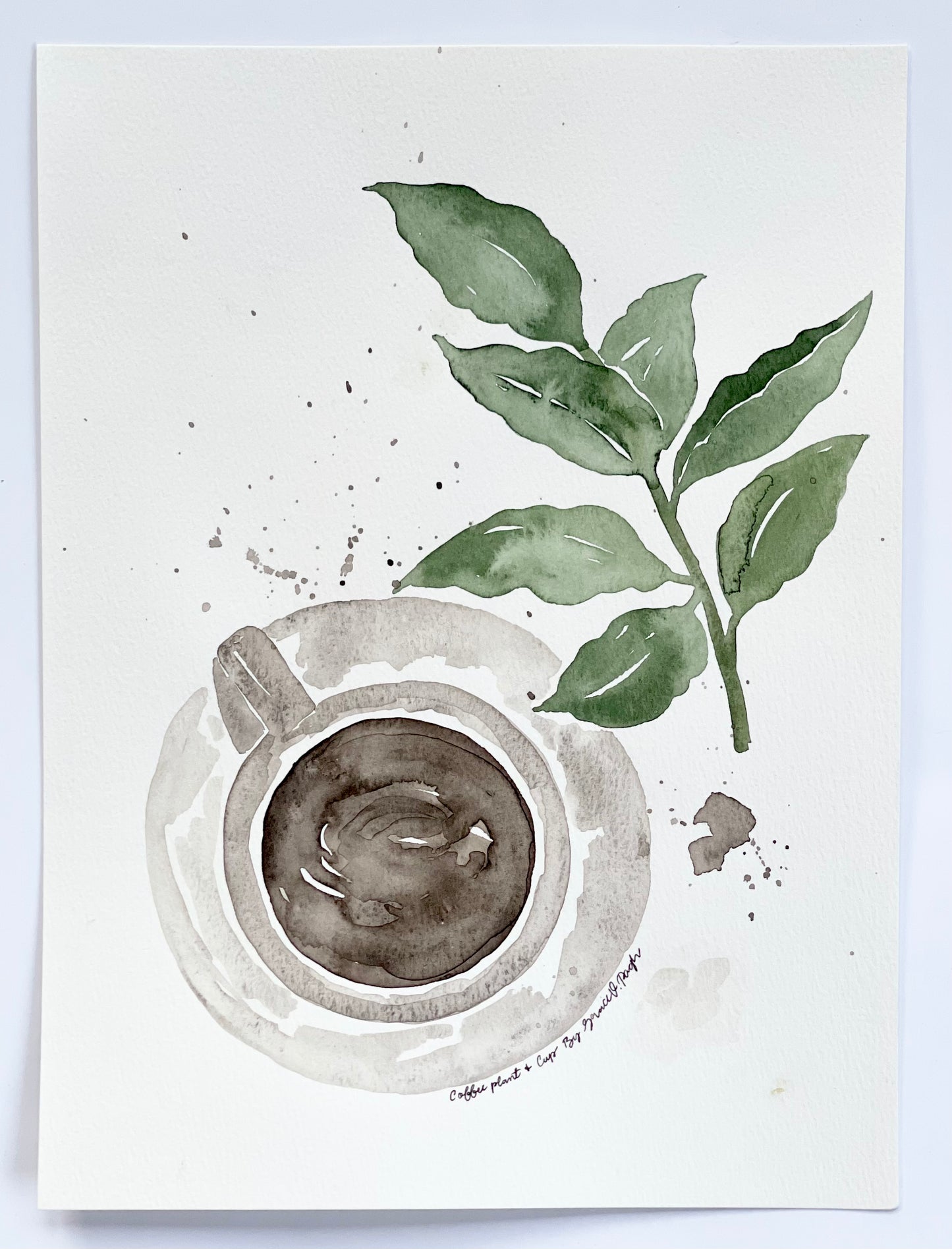 Coffee Love Watercolor Print